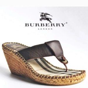 Burberry London Wedge Sandals